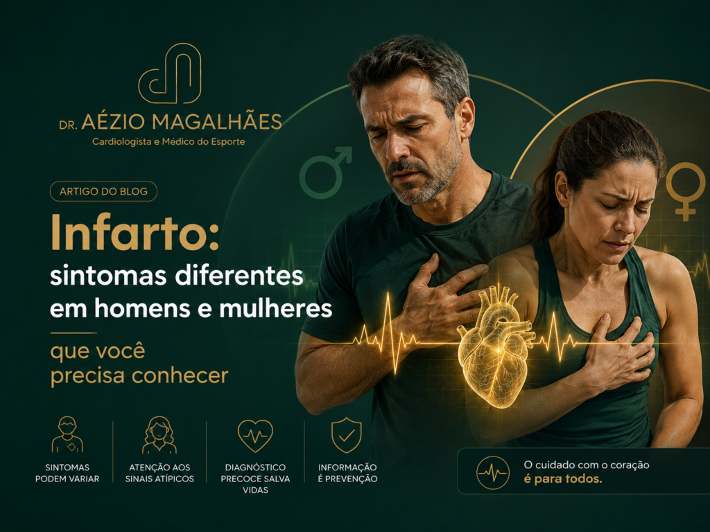 Infarto: sintomas diferentes em homens e mulheres